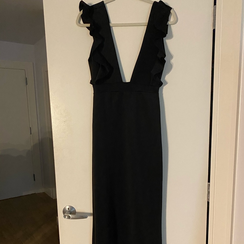 Black dress from nasty gal. Scuba material